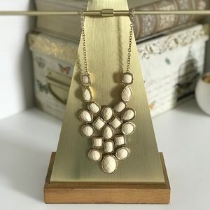 Gold Statement Bib Necklace